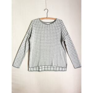 J. Jill Reversible Gray White Block Sweater. Size Small. Great condition.